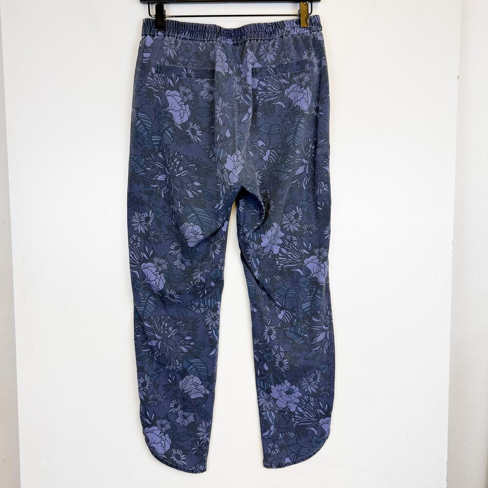 Marine Layer Womens Allison Pant Blue Floral High Rise - S - Picture 5 of 10